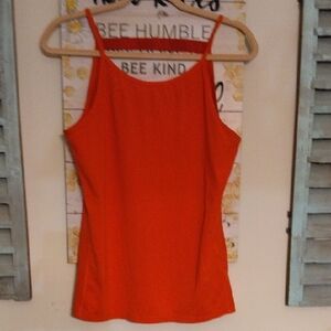 Nike Orange Fitted Tank top